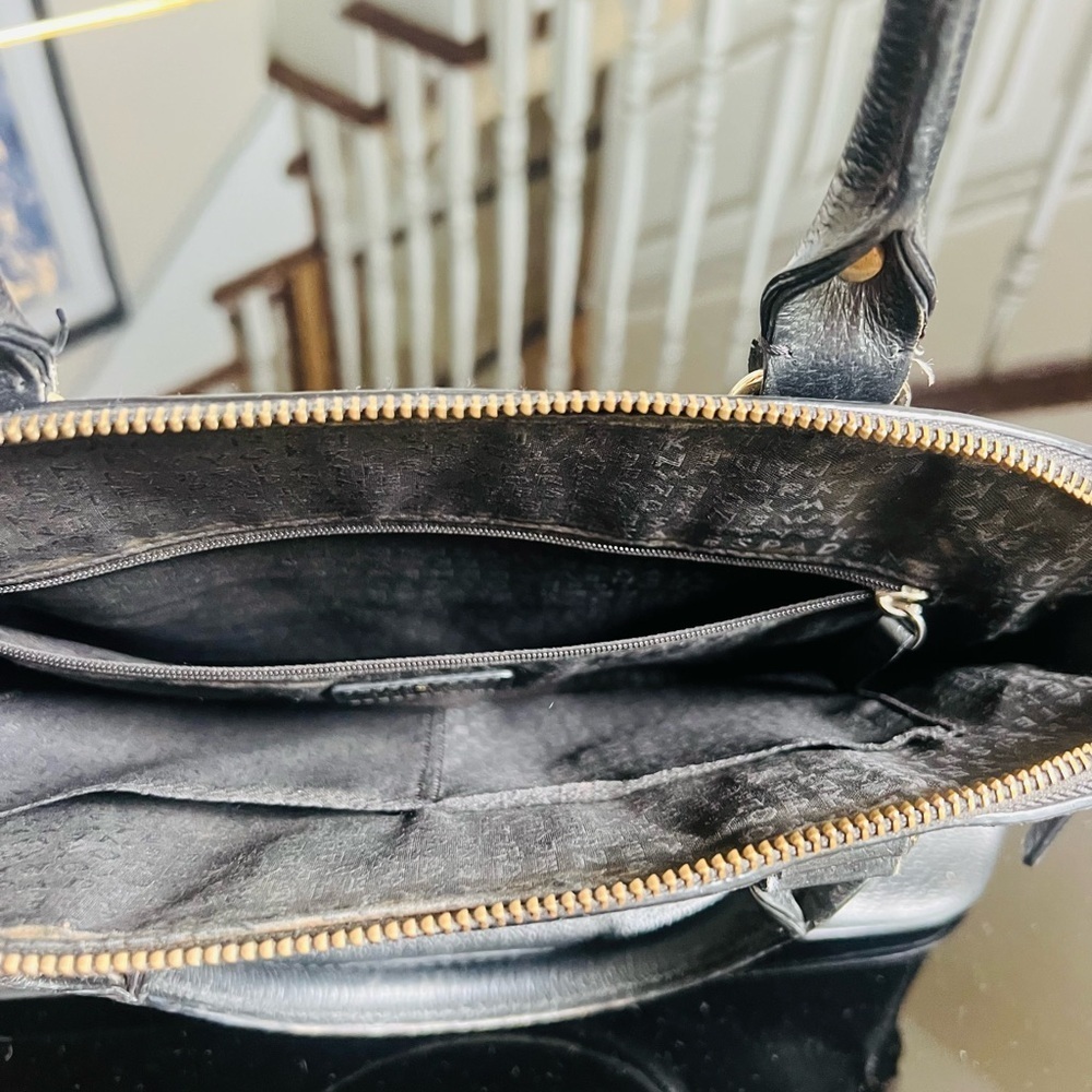 Kate Spade Black Satchel with Glossy Finish - Picture 5 of 7